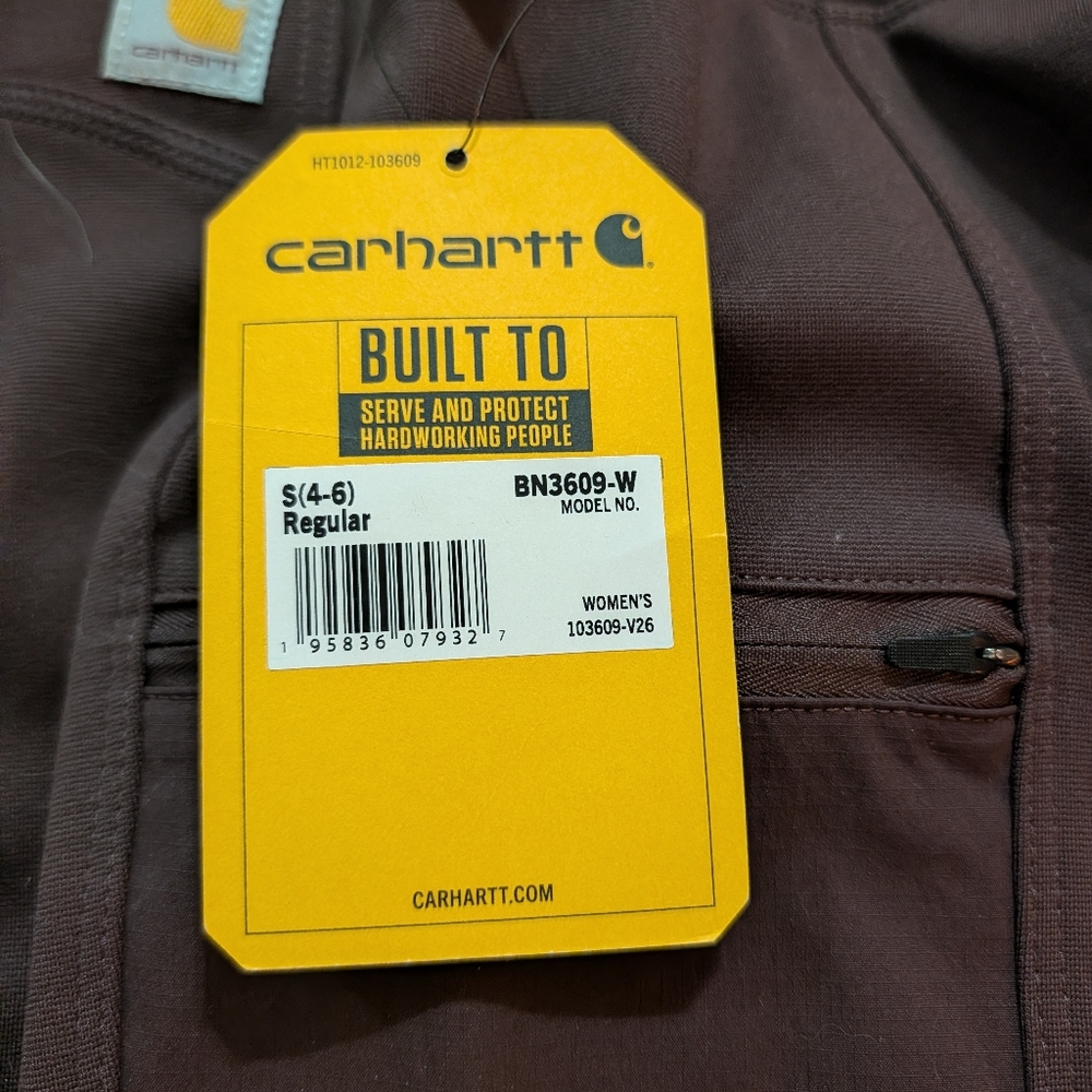 NWT Carhartt Women's  Small Fitted Utility Leggings - Picture 7 of 7
